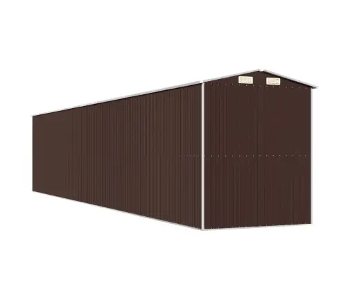 Dārza Šķūnis, Tumši Brūns, 192X1021X223 Cm, Cinkots Tērauds Vidaxl