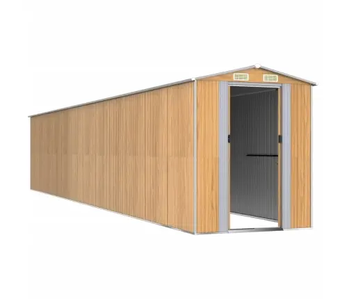 Aiakuur, Helepruun, 192X1021X223 cm Tsingitud Teras