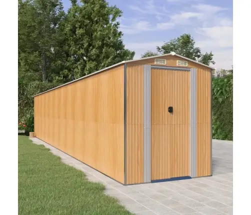 Aiakuur, Helepruun, 192X1021X223 cm Tsingitud Teras