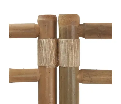 Istabas Aizslietnis, 3 Paneļi, 120 Cm, Bambuss Un Audekls Vidaxl