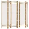 Kokkupandav 6 Paneeliga Ruumijagaja, 240 cm Bambus Ja Lõuend