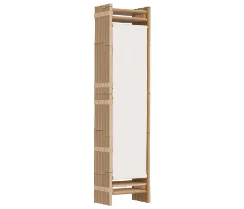 Kokkupandav 6 Paneeliga Ruumijagaja, 240 cm Bambus Ja Lõuend