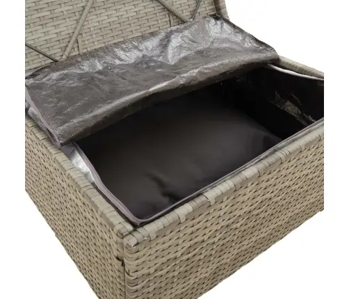 4-Daļīgs Dārza Atpūtas Mēbeļu Komplekts, Pelēka Pe Rotangpalma Vidaxl