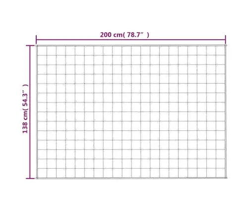 Smaguma Sega, Pelēka, 138X200 Cm, 6 Kg, Audums Vidaxl