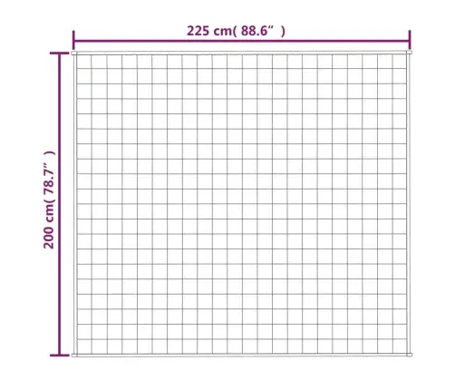 Smaguma Sega, Pelēka, 200X225 Cm, 9 Kg, Audums Vidaxl