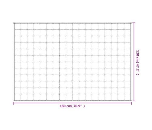 Smaguma Sega, Zila, 120X180 Cm, 5 Kg, Audums Vidaxl