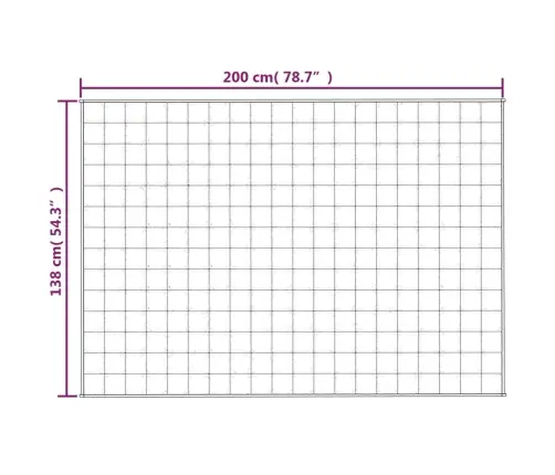 Smaguma Sega, Zila, 138X200 Cm, 6 Kg, Audums Vidaxl