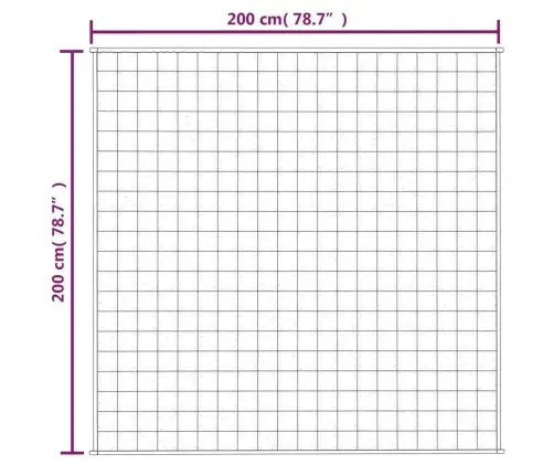 Smaguma Sega, Zila, 200X200 Cm, 9 Kg, Audums Vidaxl