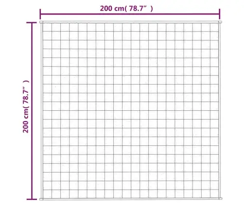 Smaguma Sega, Zila, 200X200 Cm, 9 Kg, Audums Vidaxl