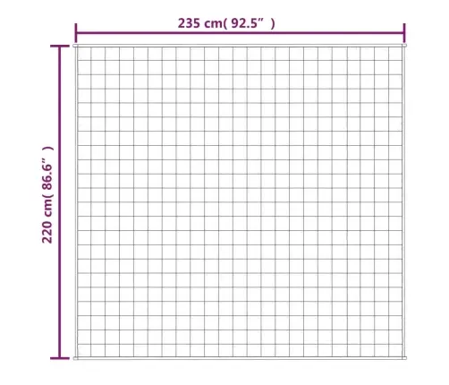 Smaguma Sega, Zila, 220X235 Cm, 11 Kg, Audums Vidaxl