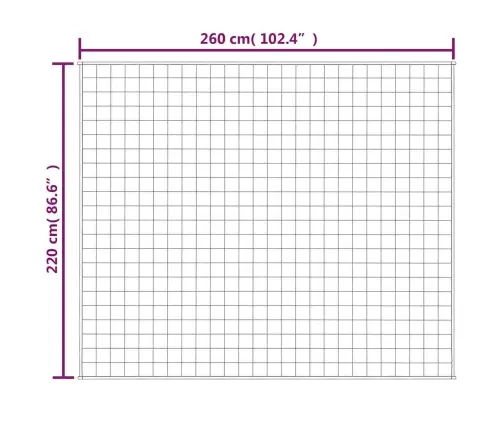 Raskustekk Sinine 220X260 Cm 15 Kg Kangas
