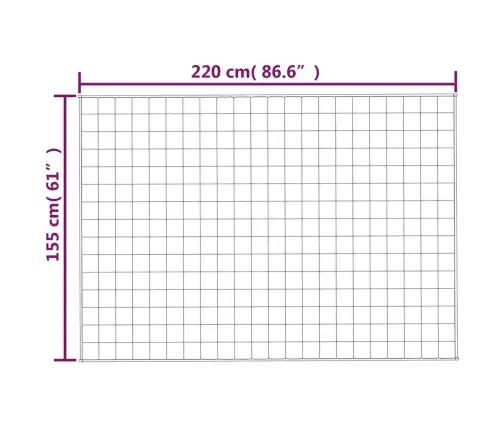 Sunki Antklodė, Šviesi Kreminė, 155X220cm Audinys, 7Kg