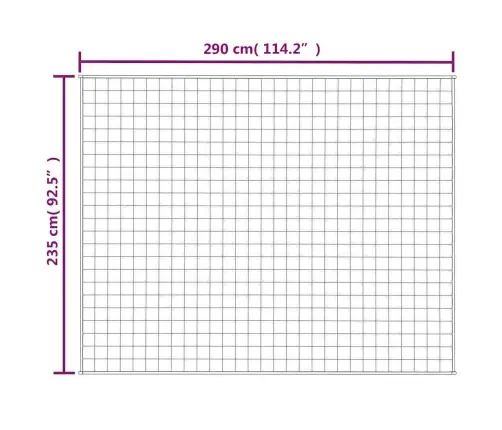 Sunki Antklodė, Šviesi Kreminė, 235X290cm Audinys, 15Kg