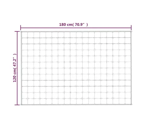Smaguma Sega, 120X180 Cm, 5 Kg, Audums, Pelēka Vidaxl