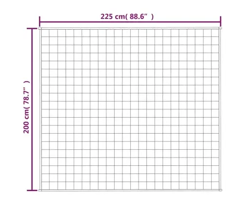 Smaguma Sega, Pelēka, 200X225 Cm, 13 Kg, Audums Vidaxl