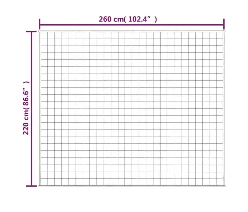 Smaguma Sega, Pelēka, 220X260 Cm, 15 Kg, Audums Vidaxl