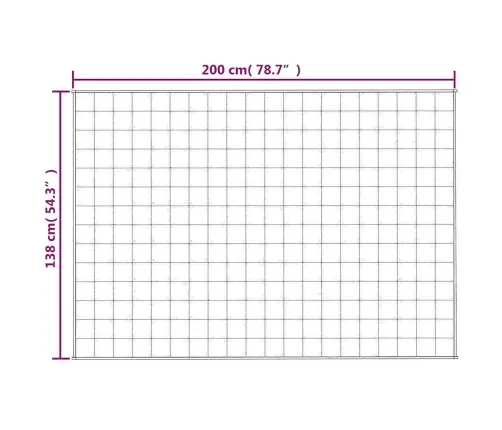 Raskustekk Sinine 138X200 Cm 6 Kg Kangas