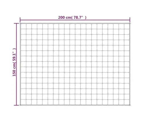 Smaguma Sega, Zila, 150X200 Cm, 7 Kg, Audums Vidaxl