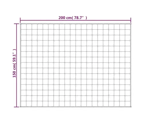 Smaguma Sega, Zila, 150X200 Cm, 7 Kg, Audums Vidaxl