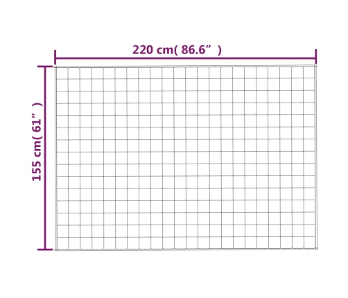 Smaguma Sega, Zila, 155X220 Cm, 11 Kg, Audums Vidaxl