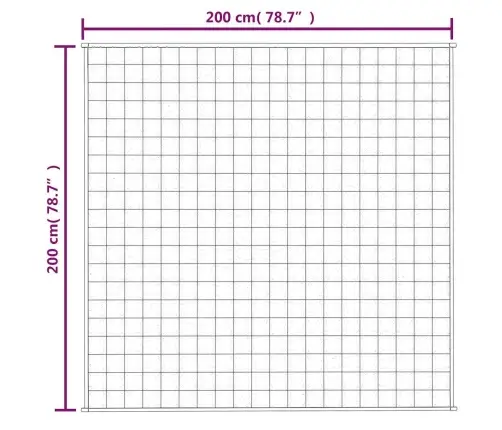 Smaguma Sega, Zila, 200X200 Cm, 13 Kg, Audums Vidaxl