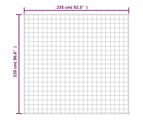 Smaguma Sega, Zila, 220X235 Cm, 11 Kg, Audums Vidaxl