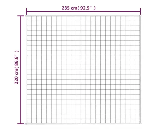 Smaguma Sega, Zila, 220X235 Cm, 15 Kg, Audums Vidaxl