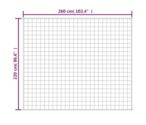 Smaguma Sega, Zila, 220X260 Cm, 11 Kg, Audums Vidaxl