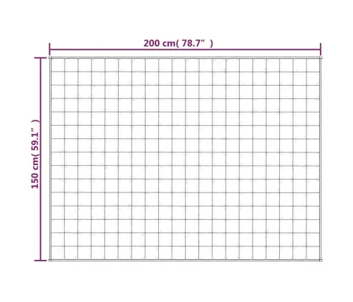 Smaguma Sega, Gaišas Krēmkrāsas, 150X200 Cm, 11 Kg, Audums Vidaxl