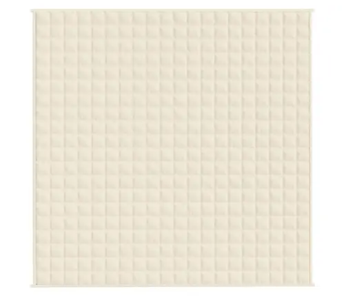 Smaguma Sega, Gaišas Krēmkrāsas, 200X200 Cm, 9 Kg, Audums Vidaxl