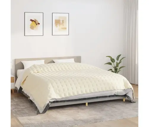 Smaguma Sega, Gaišas Krēmkrāsas, 235X290 Cm, 15 Kg, Audums Vidaxl