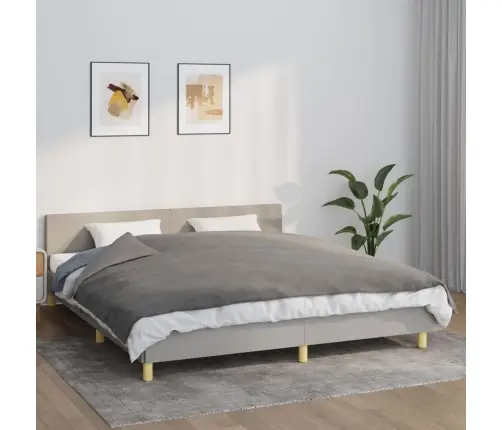 Smaguma Sega Ar Pārvalku, Pelēka, 155X220 Cm, 7 Kg, Audums Vidaxl