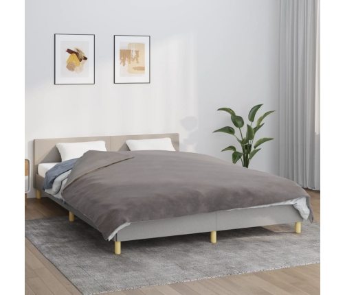 Smaguma Sega Ar Pārvalku, Pelēka, 200X200 Cm, 13 Kg, Audums Vidaxl