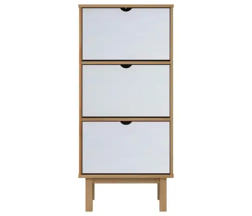 Jalatsikapp "Otta" 3 Sahtliga, Pruun Ja Valge, Männipuit