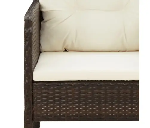 2-Daļīgs Dārza Atpūtas Mēbeļu Komplekts, Brūna Pe Rotangpalma Vidaxl