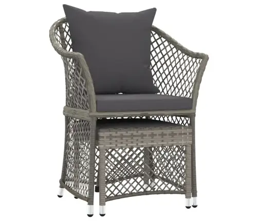 2-Daļīgs Dārza Atpūtas Mēbeļu Komplekts Ar Matračiem, Pelēks Pe Vidaxl 2-Daļīgs Dārza Atpūtas Mēbeļu Komplekts Ar Matračiem, Pelēks Pe Vidaxl