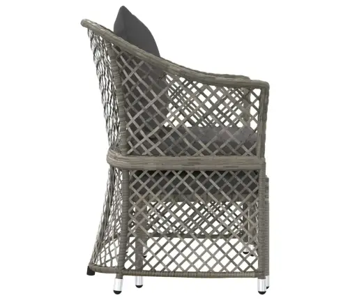 2-Daļīgs Dārza Atpūtas Mēbeļu Komplekts Ar Matračiem, Pelēks Pe Vidaxl 2-Daļīgs Dārza Atpūtas Mēbeļu Komplekts Ar Matračiem, Pelēks Pe Vidaxl