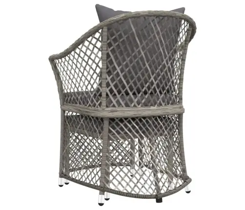 2-Daļīgs Dārza Atpūtas Mēbeļu Komplekts Ar Matračiem, Pelēks Pe Vidaxl 2-Daļīgs Dārza Atpūtas Mēbeļu Komplekts Ar Matračiem, Pelēks Pe Vidaxl