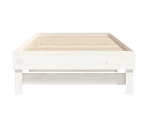 Väljatõmmatav Päevavoodi, Valge, 2 X (80X200) cm Männipuit