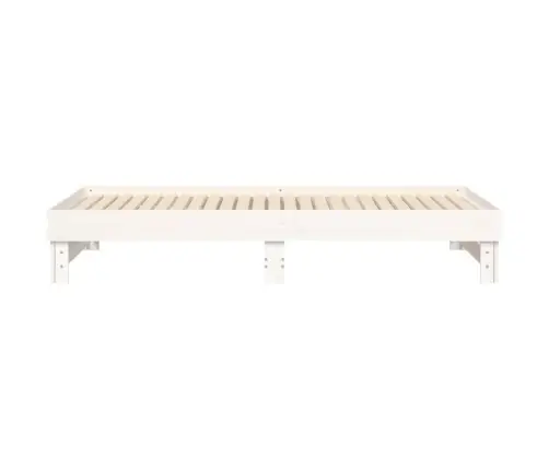 Väljatõmmatav Päevavoodi, Valge, 2 X (80X200) cm Männipuit