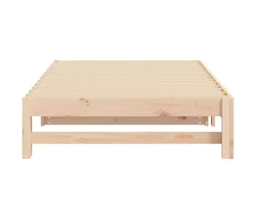 Ištraukiama Lova, 2X(80X200)cm Pušies Medienos Masyvas