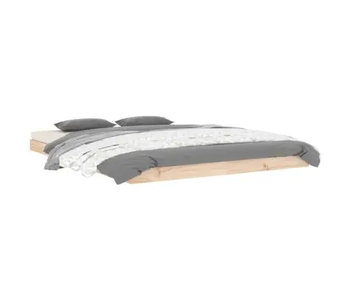 Gultas Rāmis, 140X190 Cm, Priedes Masīvkoks Vidaxl