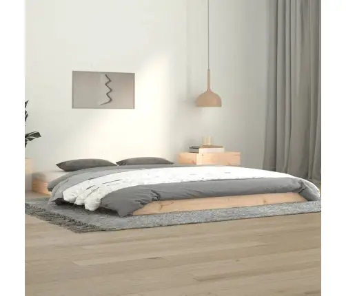 Gultas Rāmis, 140X190 Cm, Priedes Masīvkoks Vidaxl