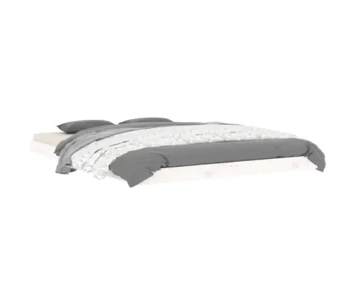 Lovos Rėmas, Baltas, 135X190cm Pušies Masyvas, Dvivietis