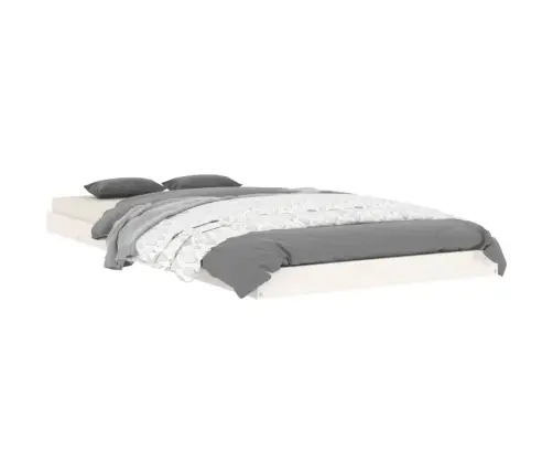 Gultas Rāmis, Balts, 90X190 Cm, Priedes Masīvkoks, Vienvietīgs Vidaxl