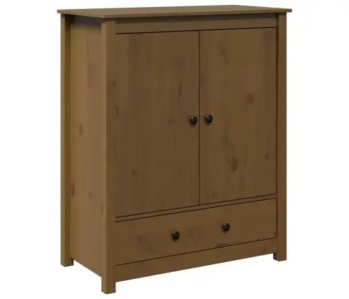 Augstais Skapītis, Brūns, 83X41,5X100 Cm, Priedes Masīvkoks Vidaxl
