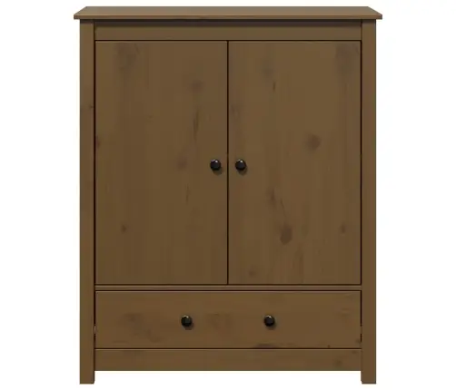 Augstais Skapītis, Brūns, 83X41,5X100 Cm, Priedes Masīvkoks Vidaxl