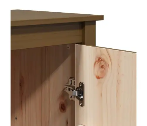 Augstais Skapītis, Brūns, 83X41,5X100 Cm, Priedes Masīvkoks Vidaxl