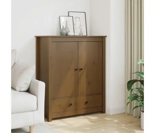 Augstais Skapītis, Brūns, 83X41,5X100 Cm, Priedes Masīvkoks Vidaxl