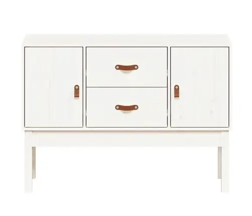 Kumode, Balta, 100X40X78 Cm, Priedes Masīvkoks Vidaxl